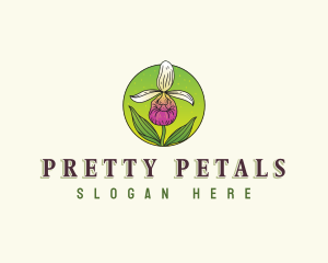 Minnesota Orchid Flower logo design