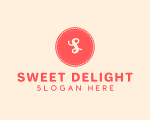 Sweet Pink Red Button logo design