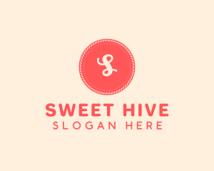 Sweet Pink Red Button logo design