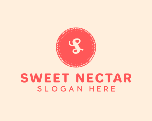 Sweet Pink Red Button logo design