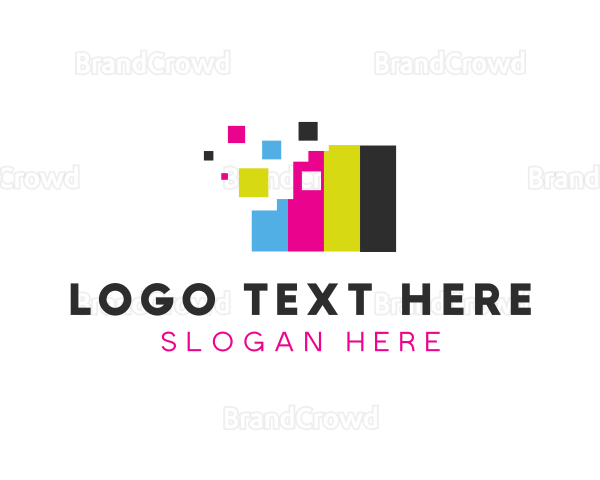 Pixel Colors Media Advertising Logo