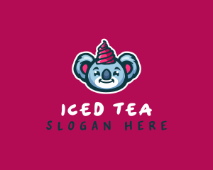 Koala Ice Cream Dessert logo design