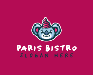 Koala Ice Cream Dessert logo design