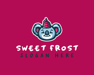 Koala Ice Cream Dessert logo design