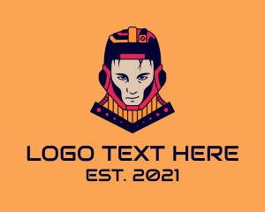 Pubg - Space Warrior Character logo design