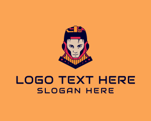 Gaming Streaming - Space Warrior Character logo design
