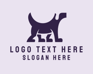 Brown - Pet Grooming Dog logo design