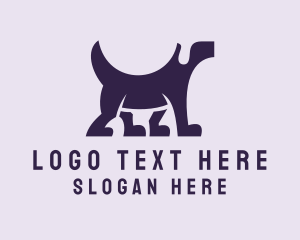 Pet Grooming Dog  Logo