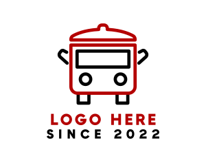 Delivery Truck - Kitchen Pot Truck logo design