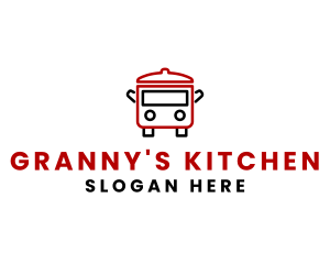 Kitchen Pot Food Truck  logo design