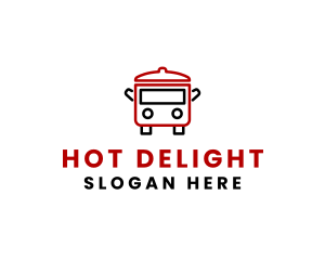 Kitchen Pot Food Truck  logo design