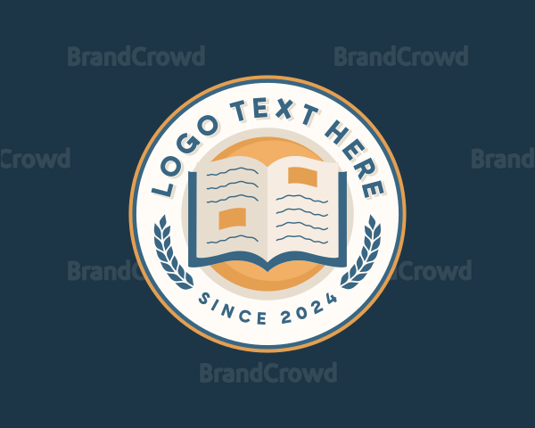 Book Reading Education Logo