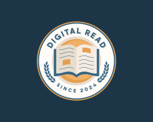 Book Reading Education logo design