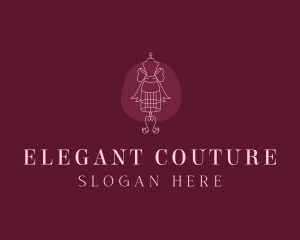 Couture - Ribbon Mannequin Dressmaker Couture logo design