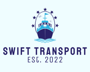 Cruise Ship Transport  logo design