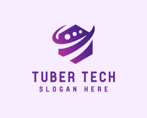 Digital Tech Hexagon logo design