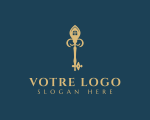 Elegant House Key Logo