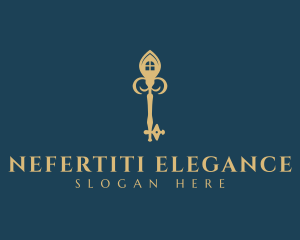 Elegant House Key logo design