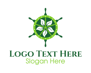 Vegetarian - Eco Steering Wheel logo design