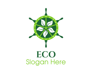 Eco Steering Wheel logo design