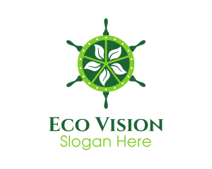 Eco Steering Wheel logo design