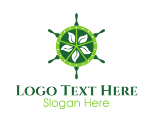 Green - Eco Steering Wheel logo design