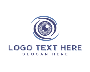 Monitoring - Security Eye Scan logo design