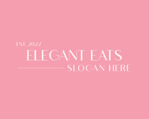 Elegant Feminine Wordmark logo design