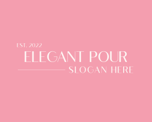 Elegant Feminine Wordmark logo design