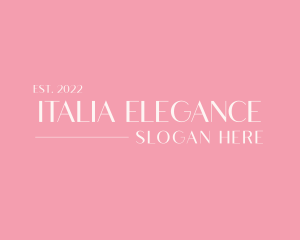 Elegant Feminine Wordmark logo design