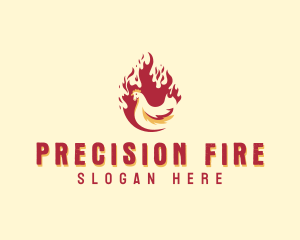 Fire Grill Chicken logo design