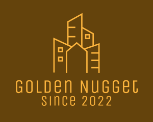 Golden Urban Building Realtor  logo design