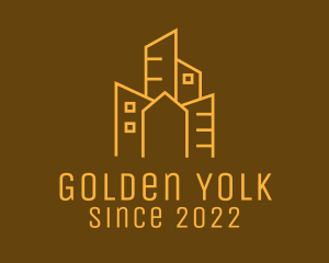 Golden Urban Building Realtor  logo design