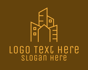 Golden Urban Building Realtor  Logo