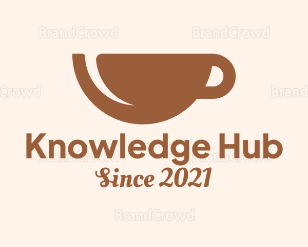 Brown Coffee Cup Logo