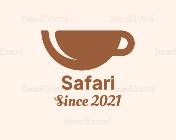 Brown Coffee Cup Logo