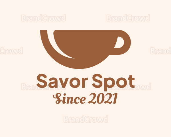 Brown Coffee Cup Logo