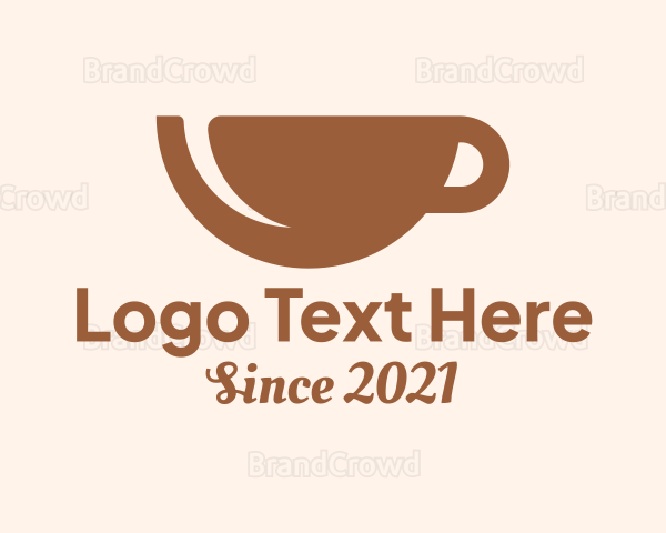 Brown Coffee Cup Logo