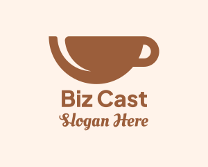 Brown Coffee Cup Logo