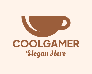 Brown Coffee Cup Logo