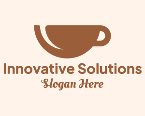 Brown Coffee Cup Logo