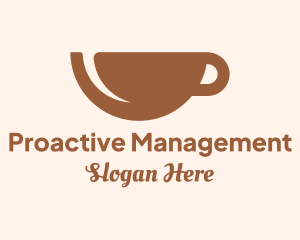 Brown Coffee Cup Logo