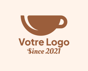 Tea Time - Brown Coffee Cup logo design
