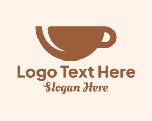 Brown Coffee Cup Logo