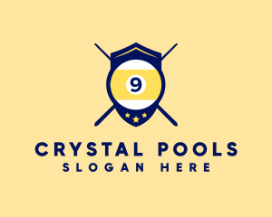 Pool - Billiard Ball Tournament logo design