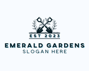 Gardening Shovel Tool logo design