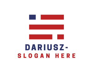 USA Freedom Stripes  Logo