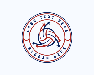 Athletic - Volleyball Sports League logo design