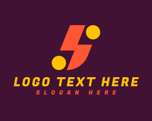 Industrial - Modern Thunderbolt Letter S logo design