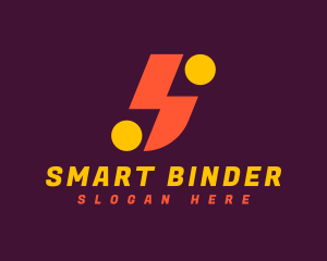 Modern Thunderbolt Letter S logo design